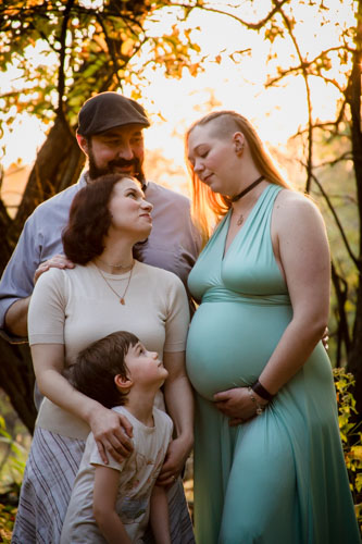 LGBTQ family maternity photography - Kansas City inclusive maternity photographer
